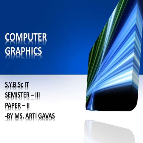 Computer graphics | PPT