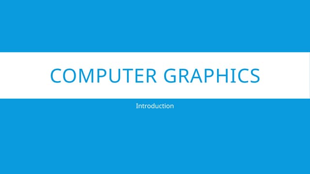 Computer Graphics definition types and application .pptx