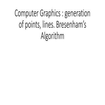 Computer graphics 2 | PPT