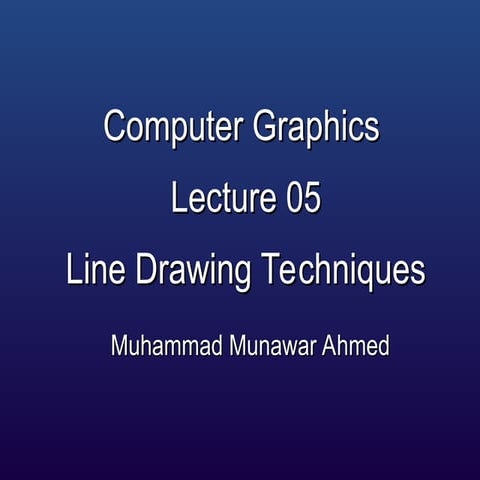 computer_graphics_line_algorithm in Computer Graphics | PPT