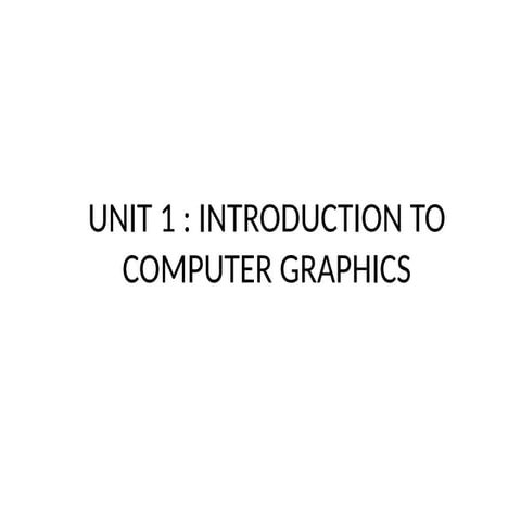 Computer Graphics Representation Introduction.pptx