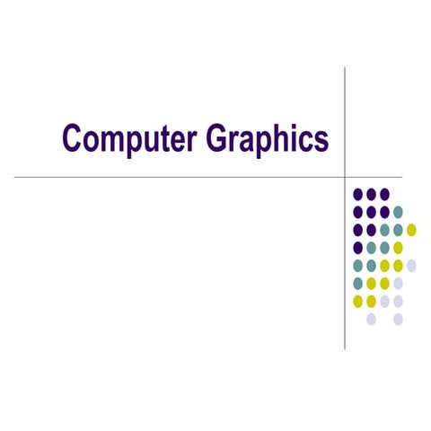 Introduction to computer graphics | PPT