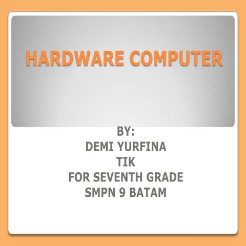 Computer hardware | PPT