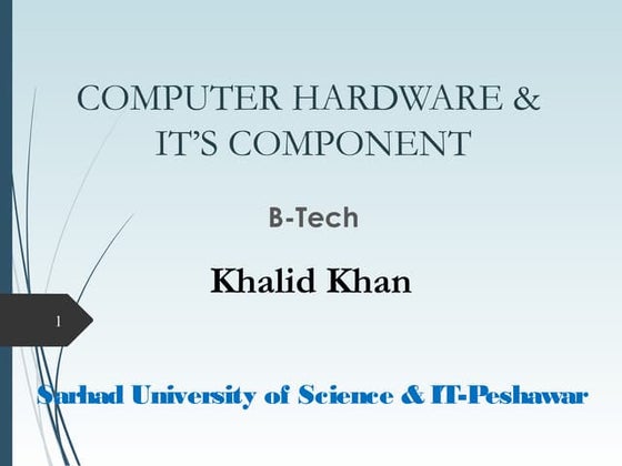 COMPUTER HARDWARE AND SOFTWARE | PPT