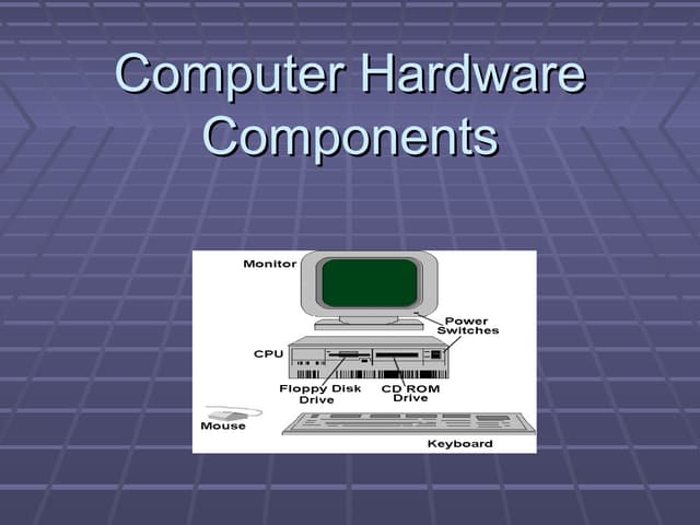 Computer hardware component. ppt