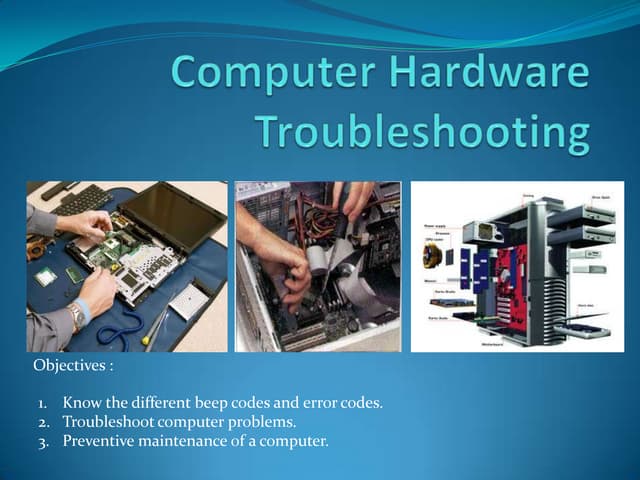 Computer hardware troubleshooting