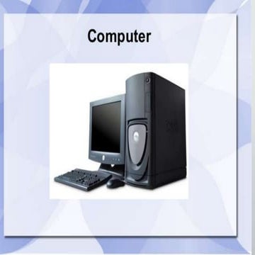 Comprehensive Overview of Computer Hardware Components and Functions | PPTX