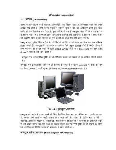 Computer fundamentals hindi notes | PDF