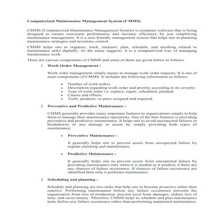 Computerized Maintenance Management System.docx