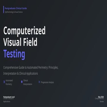Visual Field in Glaucoma | PDF