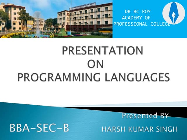 COMPUTER LANGUAGES programming languages.pptx