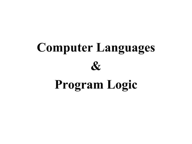 High level and Low level Language