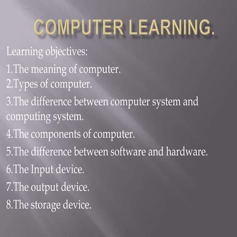 Class 5 computer day 1 | PPTX