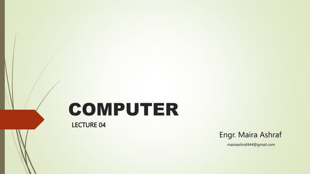 Computer Lecture 04.pptx   Computer memory