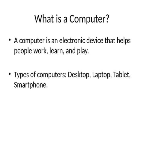 Intro to computer lessons grade one to six pptx