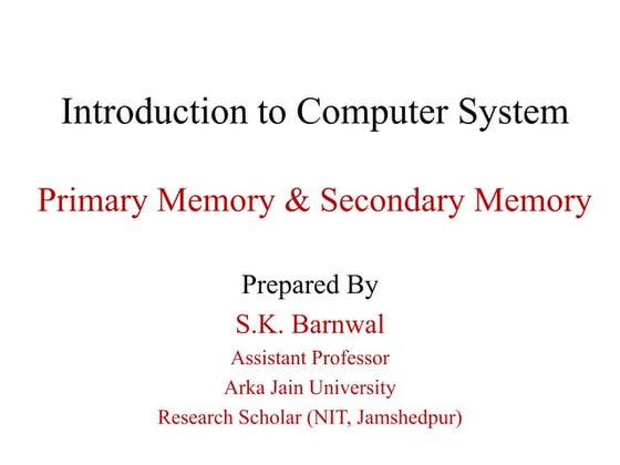 Primary and Secondary Memory.pptx