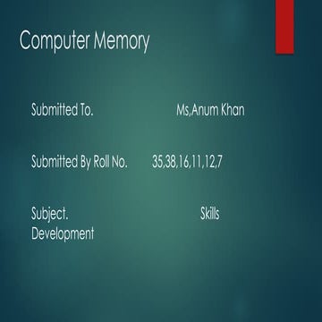 The assignment for Computer Memories.pptx