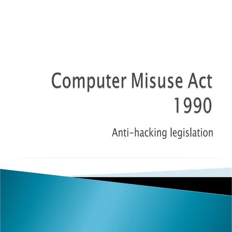 Computer misuse act new 13 12-11