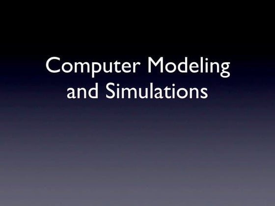 Simulation | PPT
