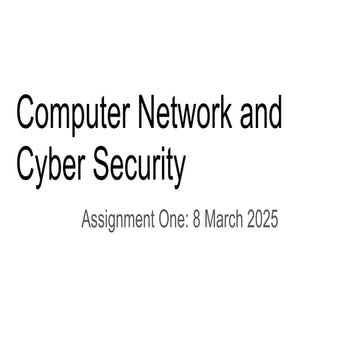 Computer Network and Cyber Security Assignment 1.pptx