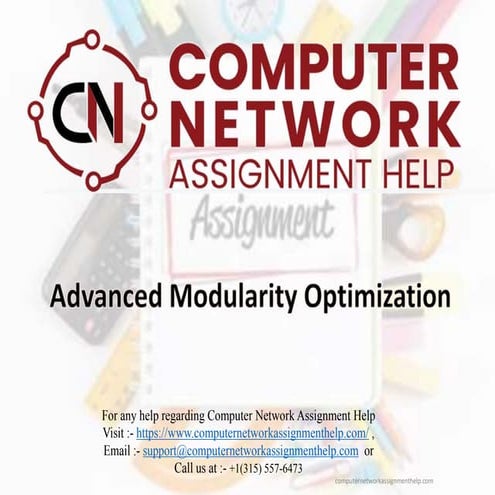 Advanced Modularity Optimization Assignment Help