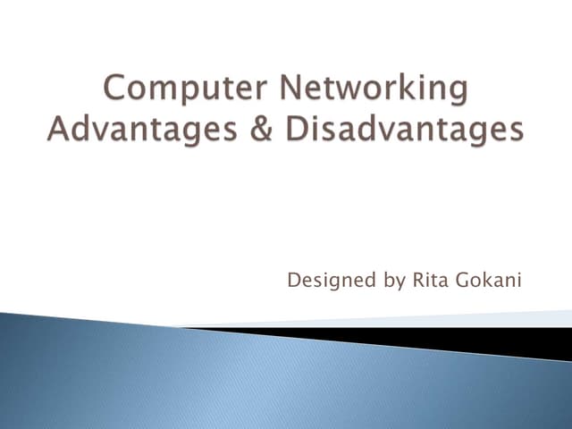 Computer Networking - Its Advantages & Disadvantages