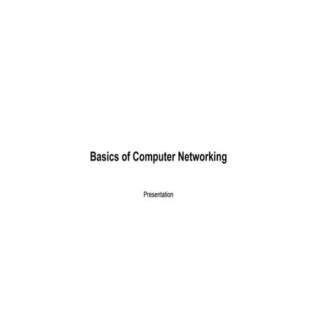Fundamentals of Modern Computer Networks | PDF
