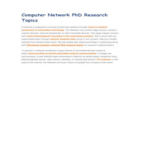 Computer Network PhD Research Topics.docx