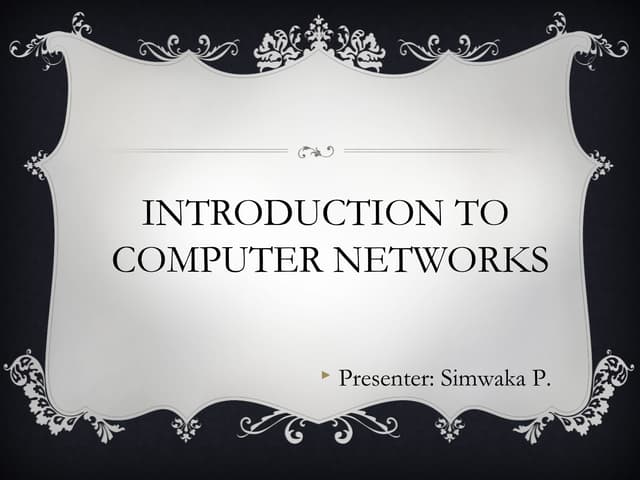 Computer networks