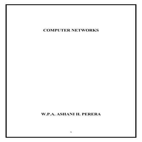 Computer networks