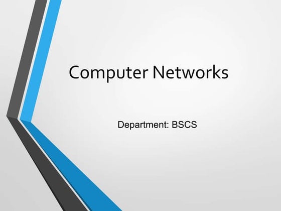 Computer network ppt | PPT