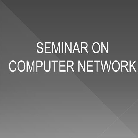 Computer Networks - PPT | PPT