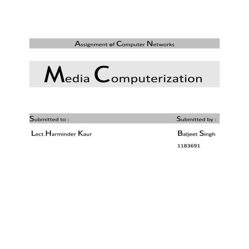 Media Computerization