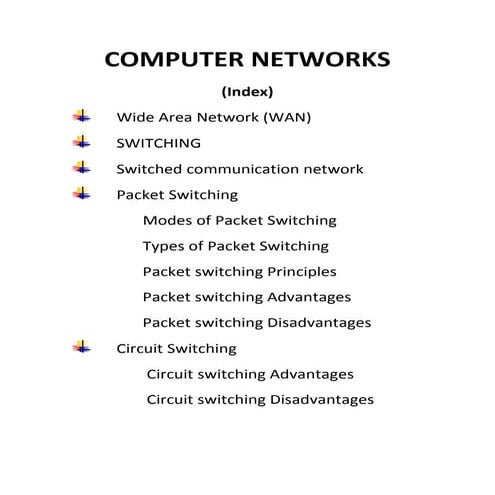 Computer networks-WAN