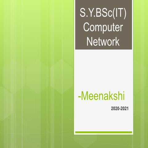Computer Network Syllabus