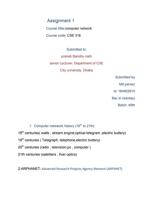 Computer network theory