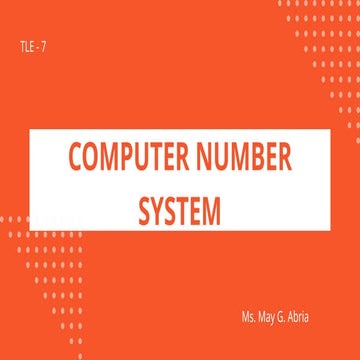 Computer Number System Activity for Grade 7 | PPTX