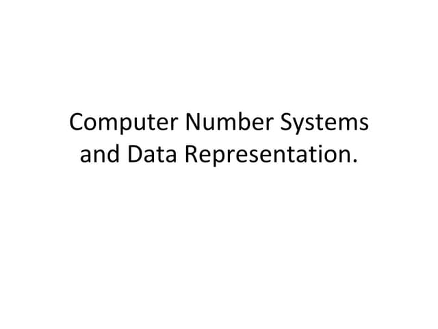BINARY NUMBER SYSTEM | PPT