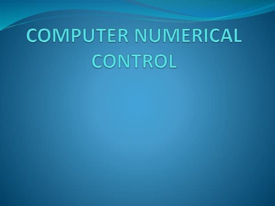 CNC MILLING Operations | PPT