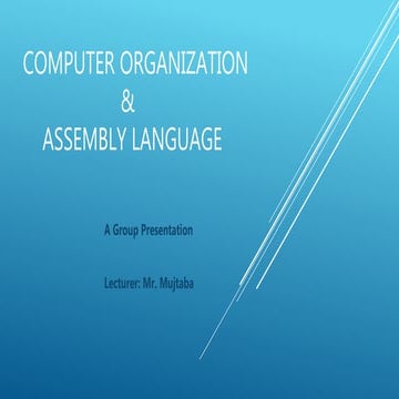 Assembly Language Presentation | Add two Variable | Push and Pop in ...