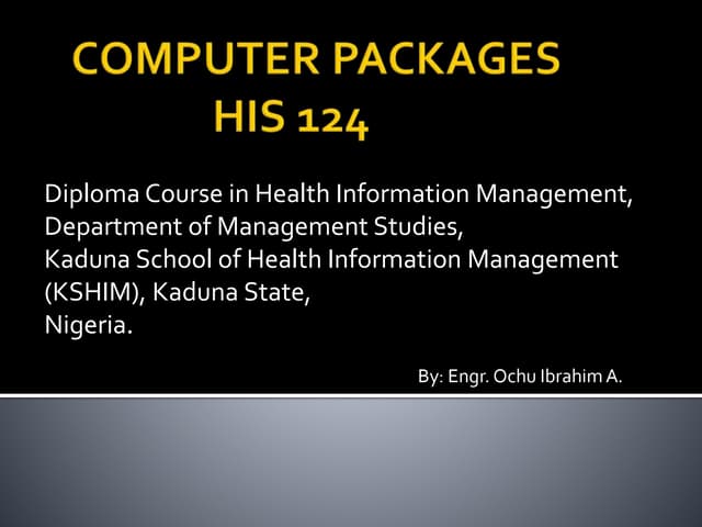 Computer packages