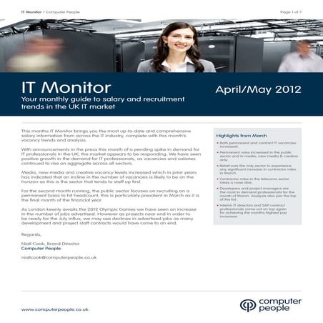 Computer People It Monitor   April May 2012