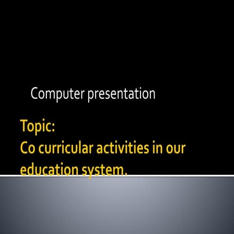 Computer presentation | PPT