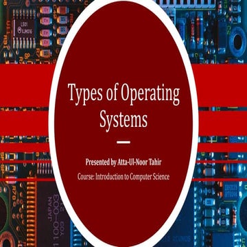Operating Systems and It's Types