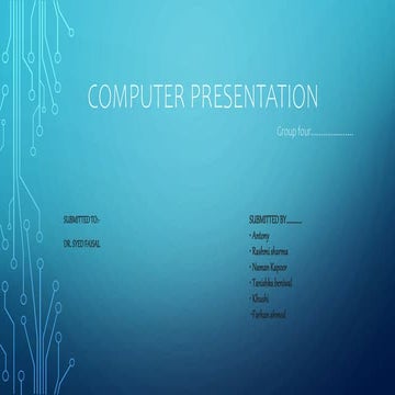 Computer presentation                         .pptx