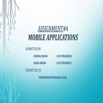 Mobile Applications | PPT