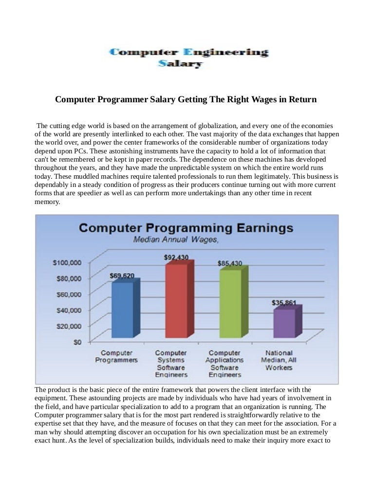 Computer programmer salary information