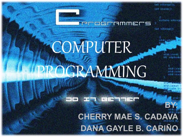COMPUTER PROGRAMMING BASIC | PDF