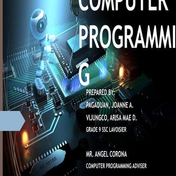 COMPUTER PROGRAMMING | PPT