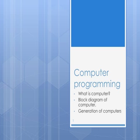 Computer programming1 | PPT